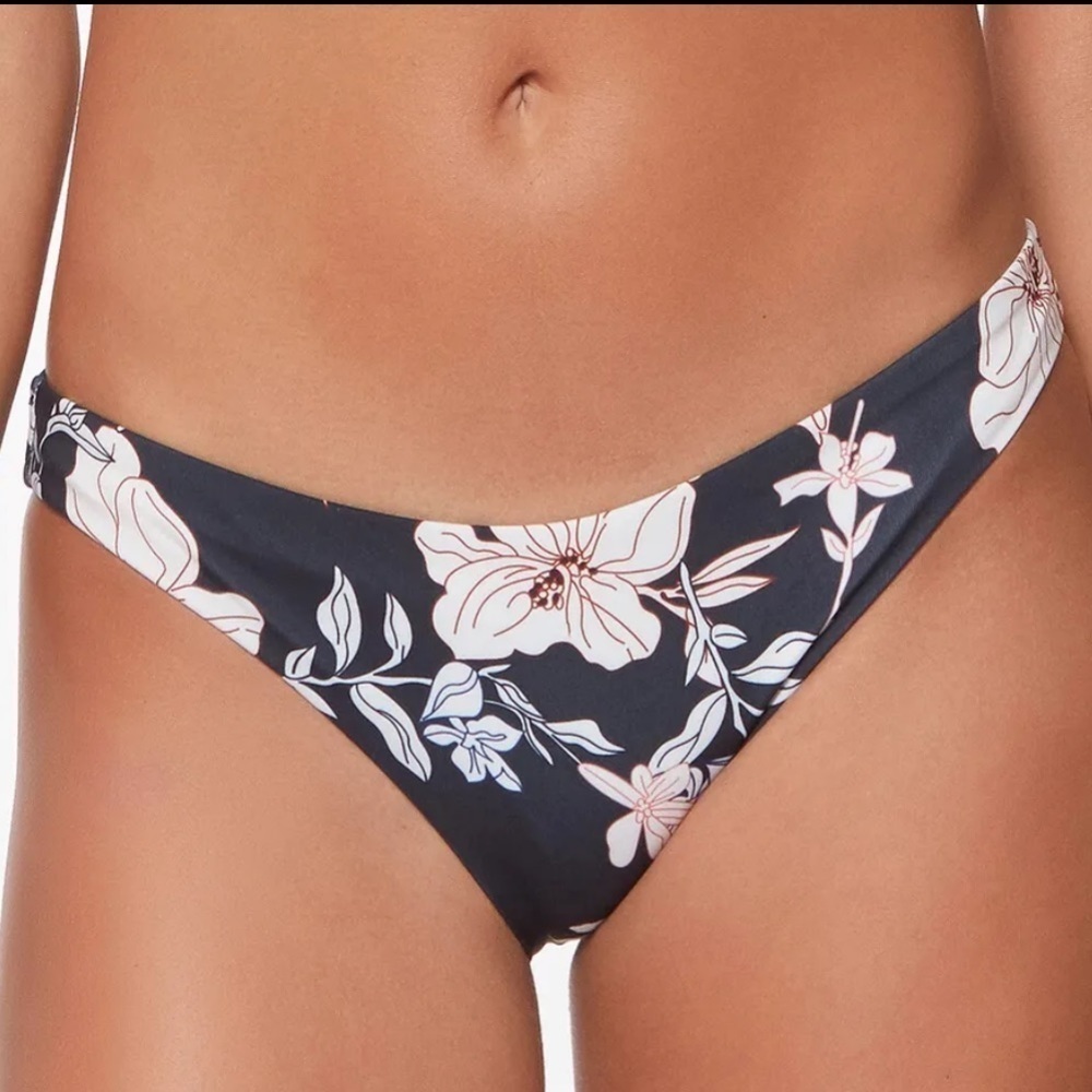 Sanctuary Night in the Jungle Cinch Back Hipster Bikini Bottoms Women’s Swimsuit